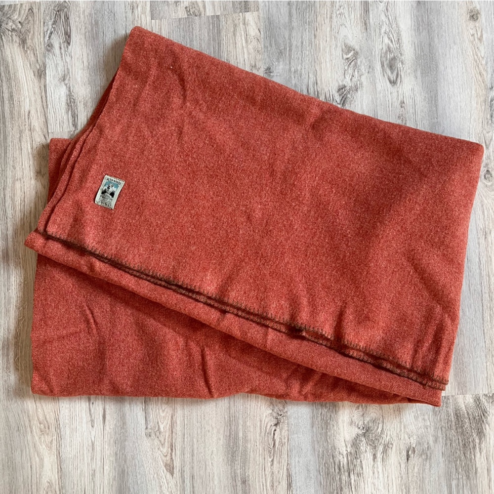 Kenwood Ramcrest Rust Wool Blanket